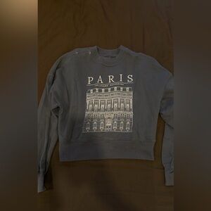 Abercrombie & Fitch Paris Graphic Crewneck - Navy